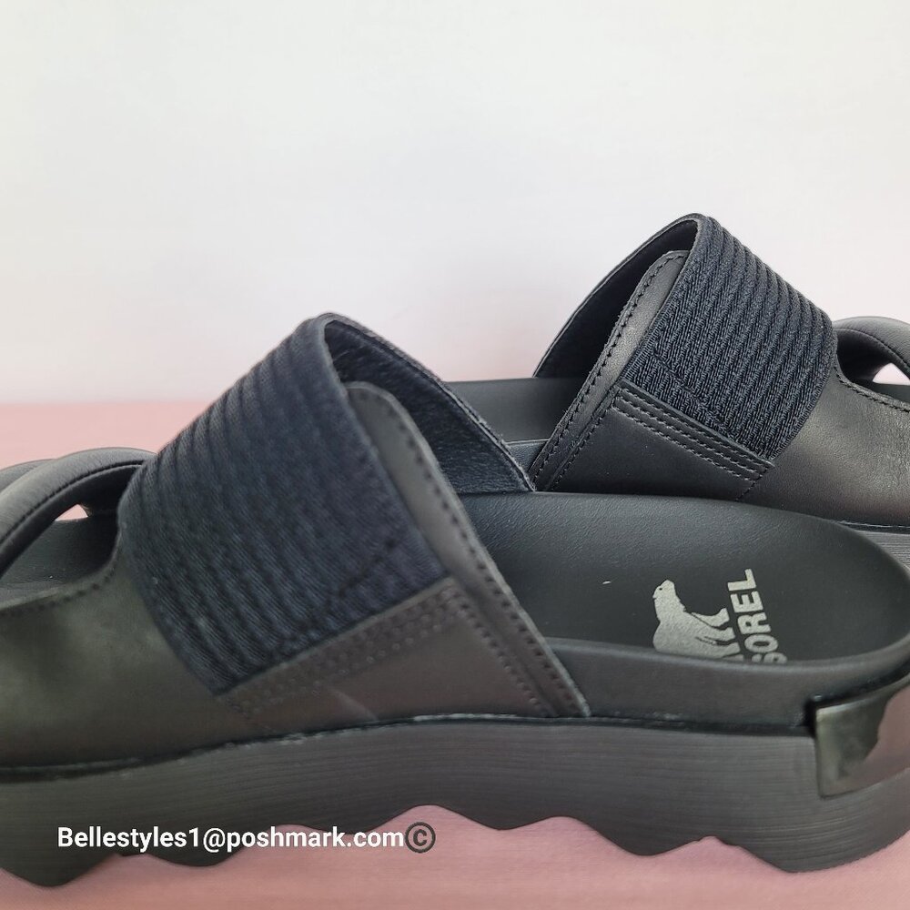 SOREL Viibe Fabric & Leather Platform Two-Straps Slip-On Slide- Women’s Size 9.⭐ - Picture 14 of 16